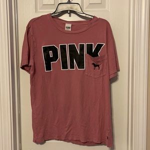 PINK Pocketed Graphic Tee